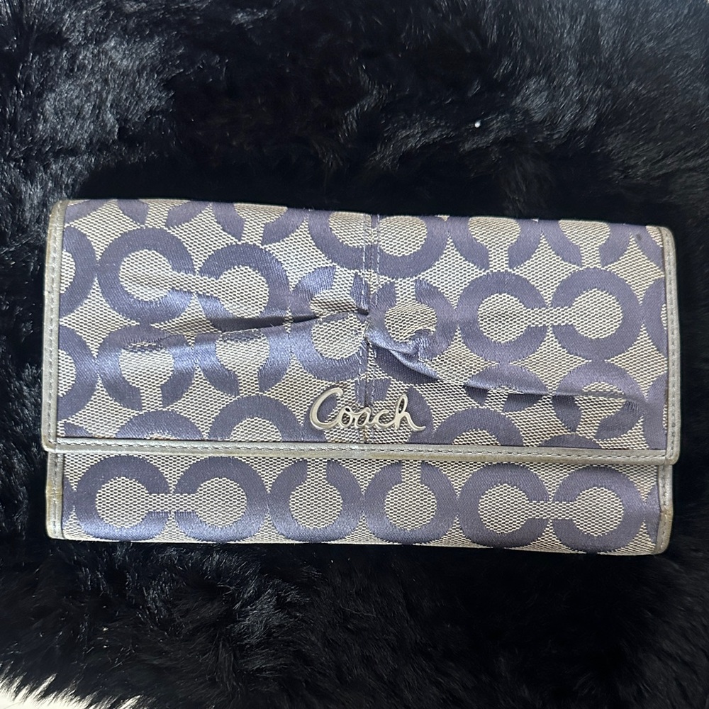 Coach Wallet Grey and Lavender